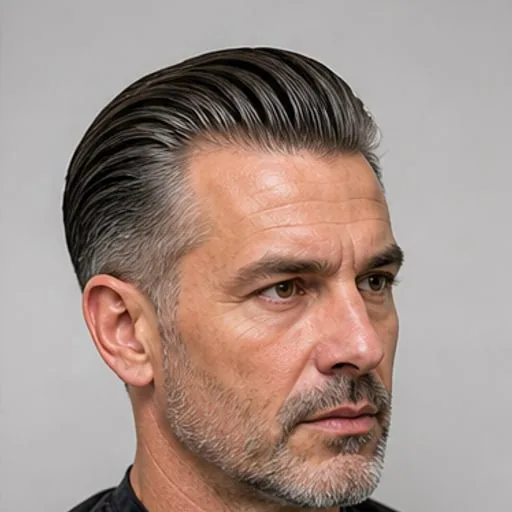 Slicked Back — Longer lengths leave room for movement and layers around the face and ends.