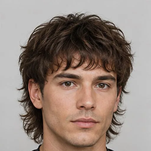 Wolf-cut layers — A fuller crown, choppy face-framing pieces and a longer nape create an uneven silhouette.
